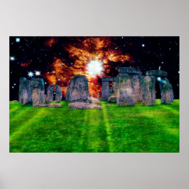Stonehenge på Star-stiga upp Art Poster (Framsidan)