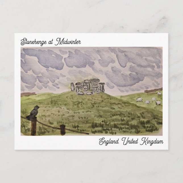 Stonehenge Postcard Vykort (Framsida)