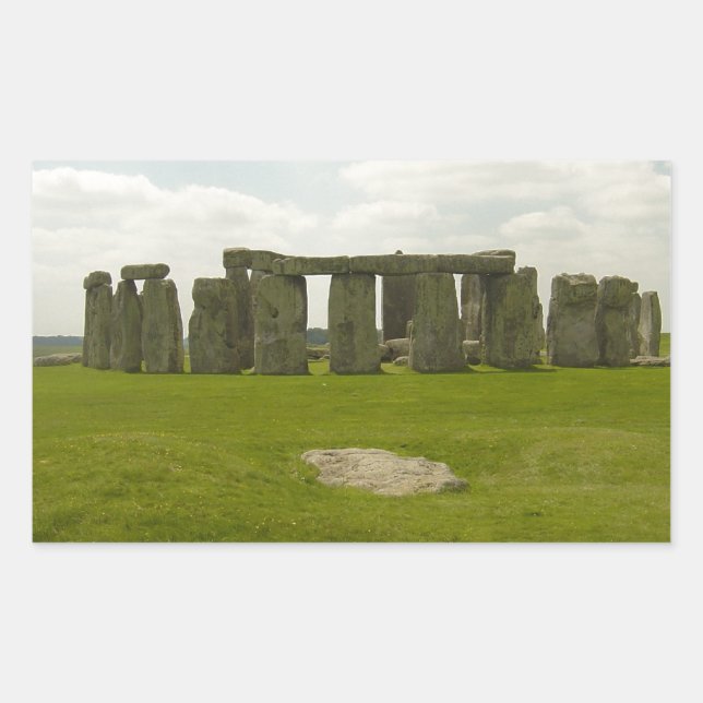 Stonehenge Rektangulärt Klistermärke (Framsida)