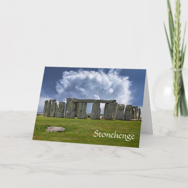 Stonehenge rolig åldras födelsedag kort (Framsida)