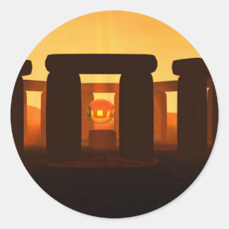 Stonehenge Runt Klistermärke