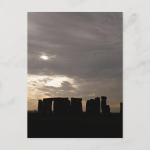 Stonehenge Silhouette Vykort