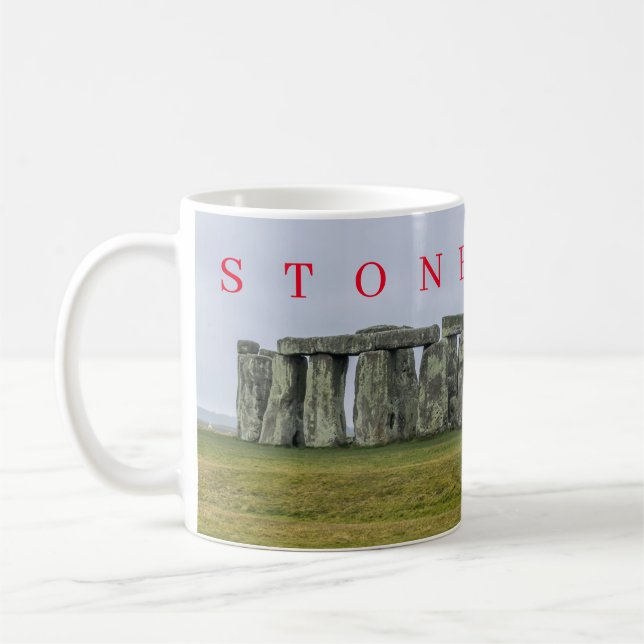 Stonehenge souvenirmugg kaffemugg (Vänster)
