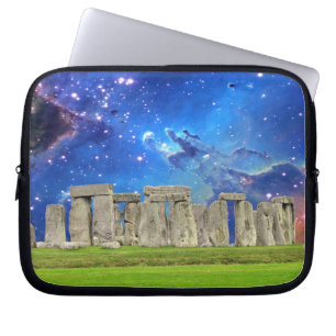 Stonehenge & Stars föråldrade historiska energipla Laptop Sleeve