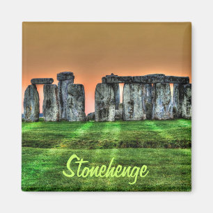 Stonehenge Stones in Sundown Magnet