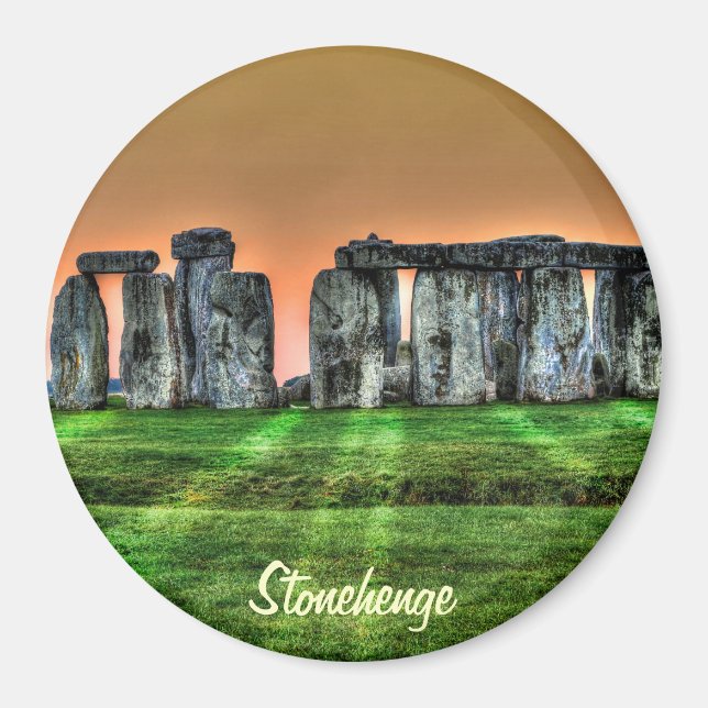 Stonehenge Stones in Sunset Magnet (Framsidan)