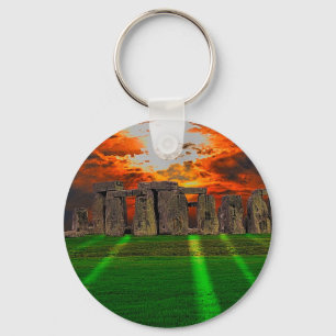 Stonehenge Stones in Sunset Nyckelring