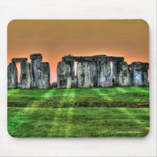 Stonehenge Stones nära Sunset Musmatta