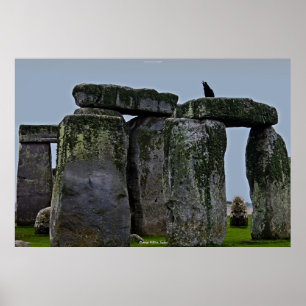 Stonehenge Stones & Rook Poster