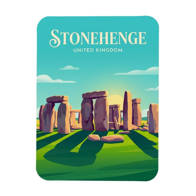 Stonehenge Storbritannien Magnet (Vertikal)