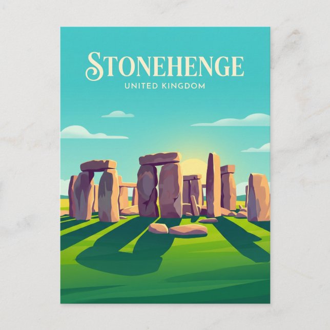 Stonehenge Storbritannien Vykort (Framsida)