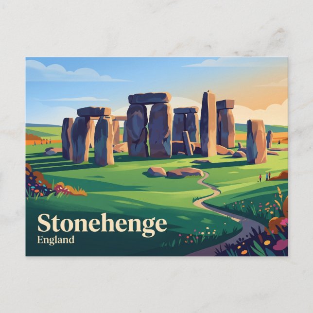 Stonehenge Storbritannien Vykort (Framsida)
