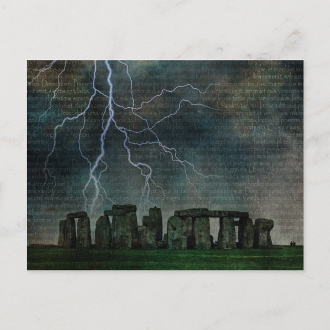Stonehenge Storm Vykort (Framsida)