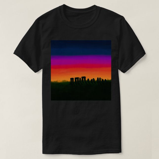 Stonehenge sunset t shirt (Design framsida)