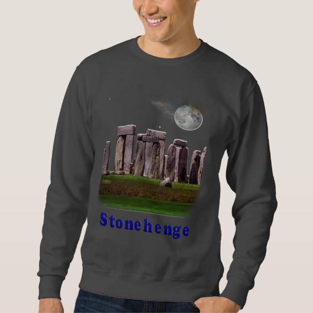 Stonehenge T-shirt Långärmad Tröja (Framsida)