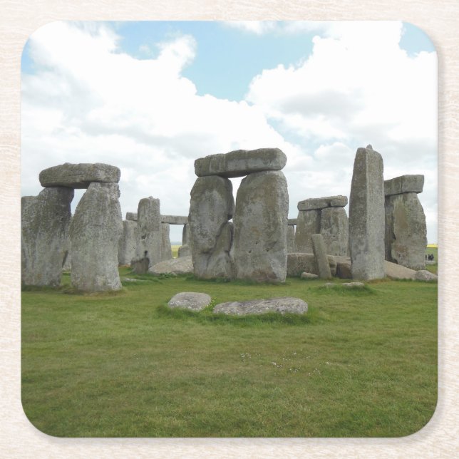Stonehenge Underlägg uppsättning Papper Kvadrat (Framsidan)
