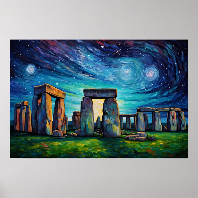 Stonehenge | Van Gogh-inspiration Poster (Framsidan)