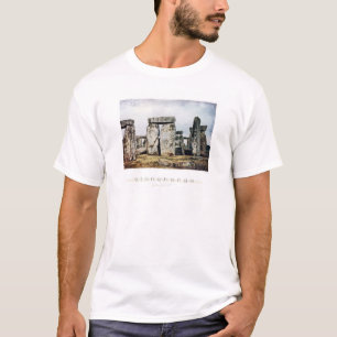 Stonehenge vattenfärgkonst t shirt