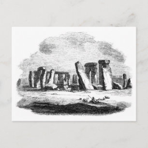 Stonehenge vintage art posctard vykort