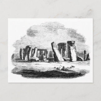 Stonehenge vintage art posctard vykort