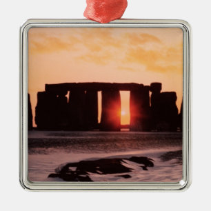 Stonehenge vinterSolstice Julgransprydnad Metall