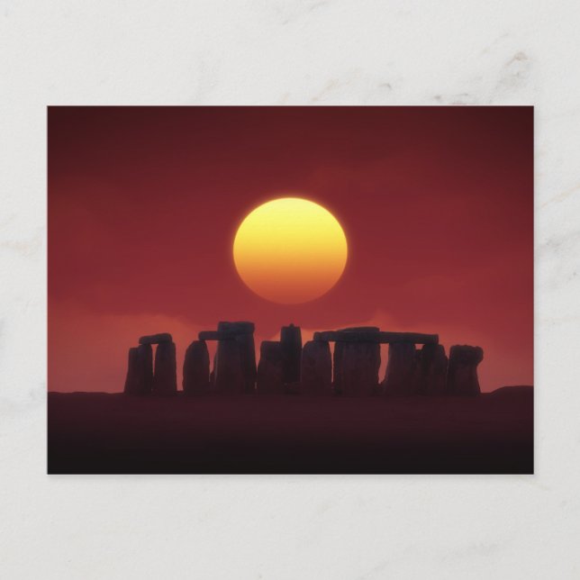 stonehenge vykort (Framsida)