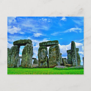 Stonehenge, Wiltshire, England, Prehistorisk Stone Helg Vykort