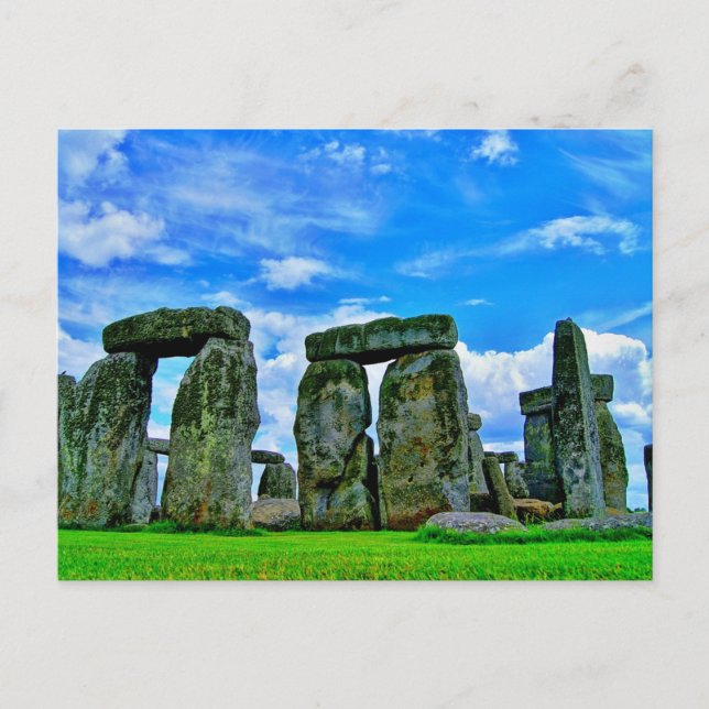 Stonehenge, Wiltshire, England, Prehistorisk Stone Helg Vykort (Framsida)