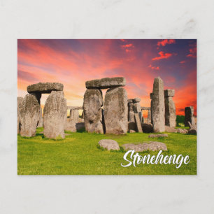 Stonehenge, Wiltshire, England, Storbritannien Helg Vykort