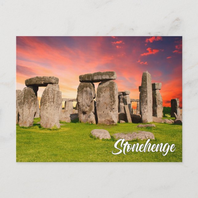 Stonehenge, Wiltshire, England, UK Helg Vykort (Framsida)