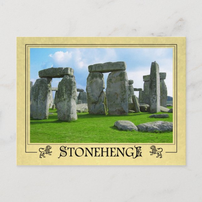 Stonehenge, Wiltshire, England Vykort (Framsida)