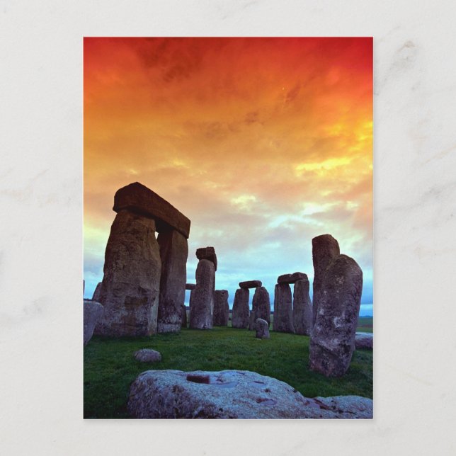 Stonehenge, Wiltshire, England Vykort (Framsida)