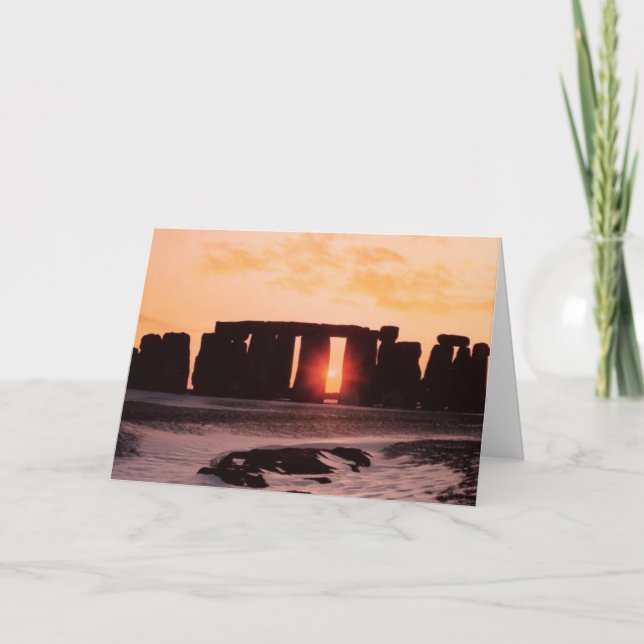 Stonehenge, Winter Solstice Helgkort (Framsida)