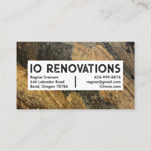 Stonemason Handyman Coola Rustic Struktur Visitkort