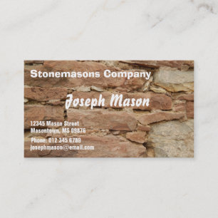 stonemason - konstruktion visitkort