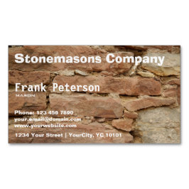 stonemason visitkortmagnet