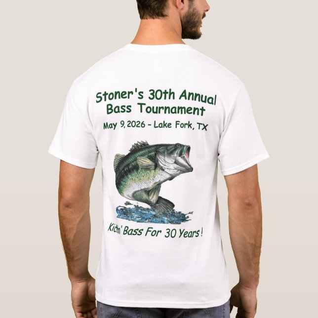 Stoner's 30th Bass Tournament T Shirt (Baksida)