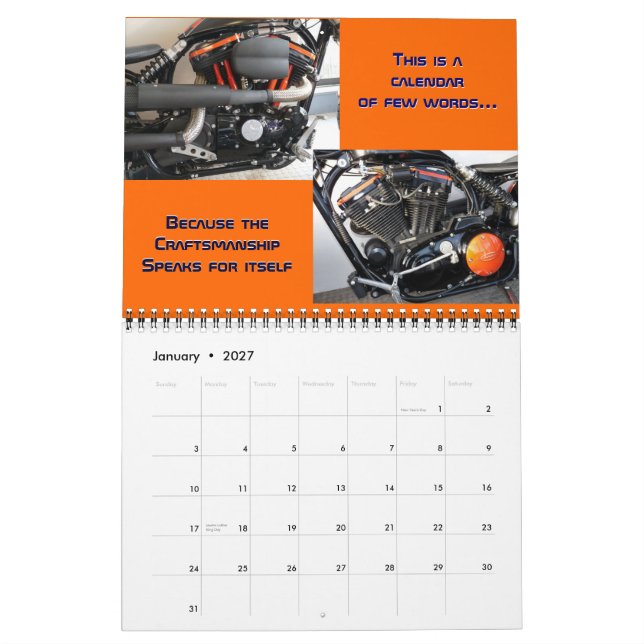 Stones Anpassningsbar Motorcycle Calendar 2012 Kalender (Jan 2027)