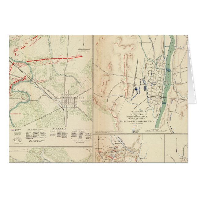 Stones flod före Murfreesborough Hälsningskort (Framsidan Horizontal)