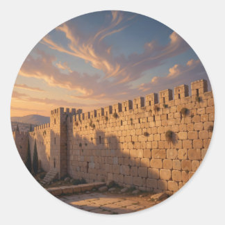 Stones Of Jerusalem – Jerusalem Väggyta Klassisk Runt Klistermärke