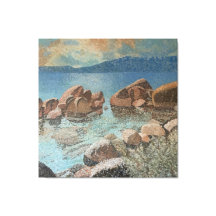 Stones Sjö Tahoe Impressionism