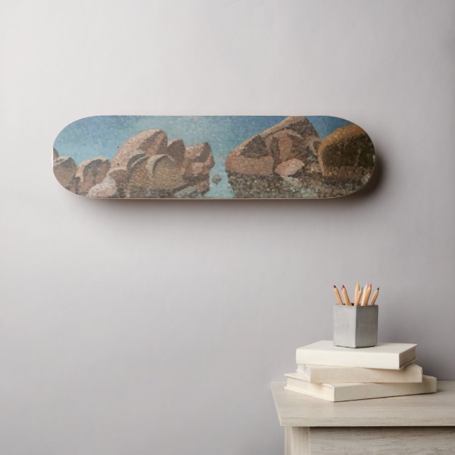 Stones Sjö Tahoe Impressionism Mini Skateboard Bräda 18,5 Cm (Väggkonst (Horz))