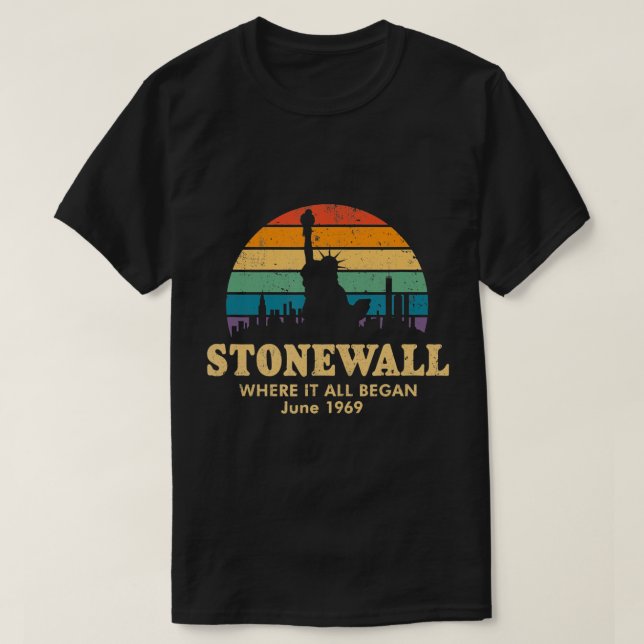 Stonewall 1969 Vintage LGBTQ T-Shirt (Design framsida)