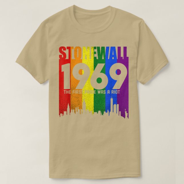 Stonewall 1969 Was A Riot LGBTQ LGBT Lesbian Gay P T Shirt (Design framsida)