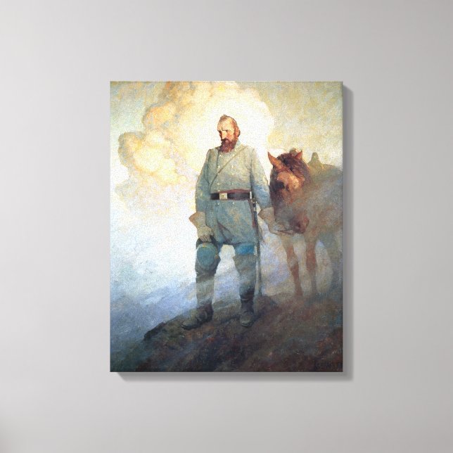 Stonewall Jackson av NC Wyeth Canvastryck (Framsida)