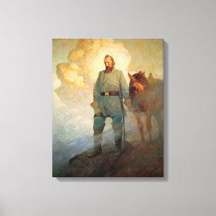 Stonewall Jackson by N. C. Wyeth Canvastryck