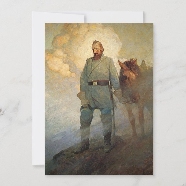 Stonewall Jackson by N. C. Wyeth Julkort (Framsida)
