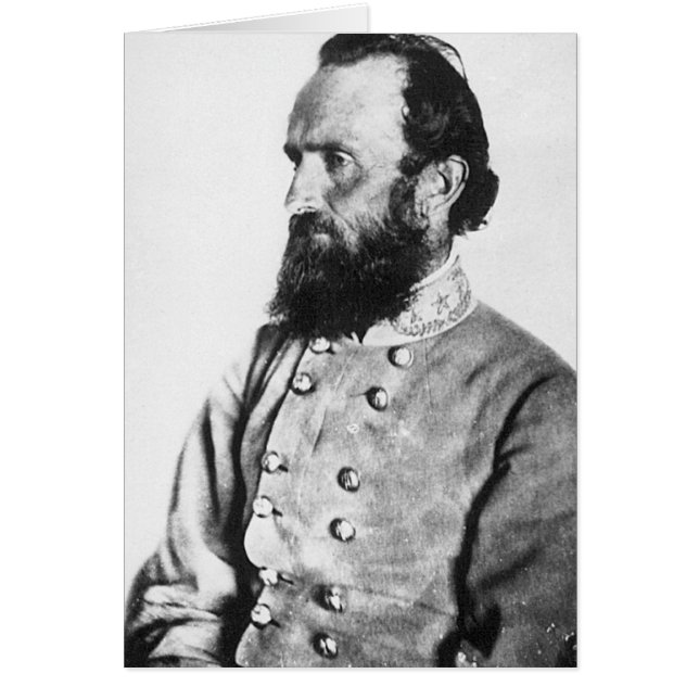 Stonewall Jackson Hälsningskort (Framsidan)