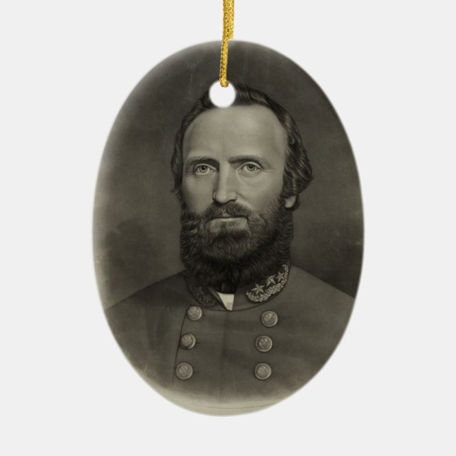 Stonewall Jackson Julgransprydnad Keramik (Framsidan)