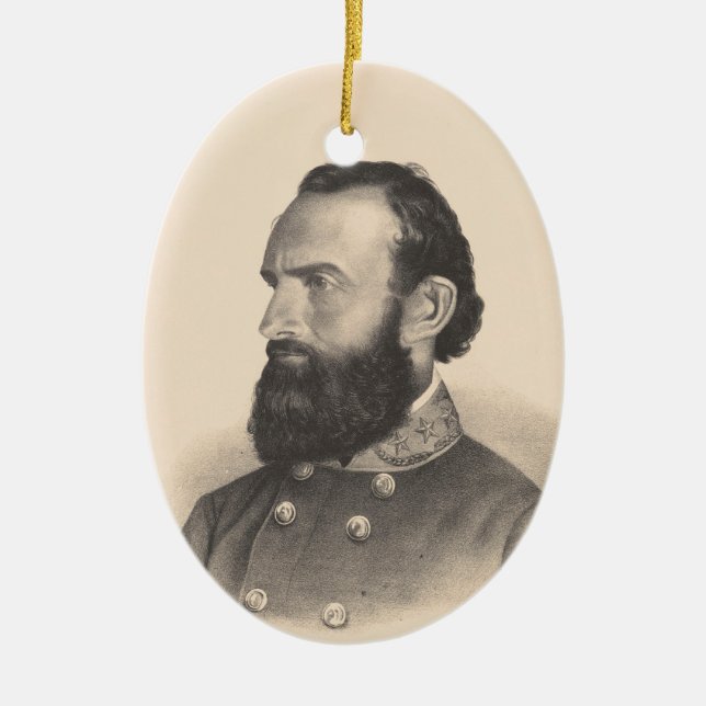 Stonewall Jackson Julgransprydnad Keramik (Framsidan)